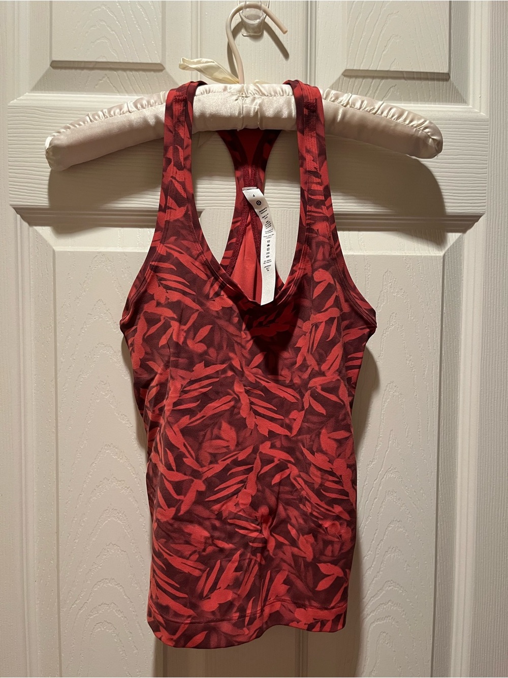 lululemon athletica Red Patterned Racerback Tank
